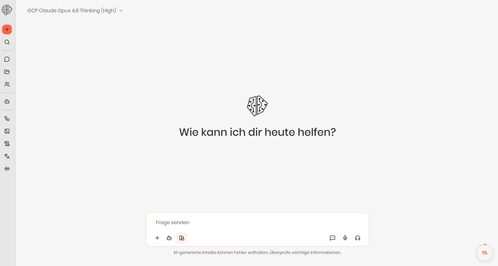 KI-Chat-Interface